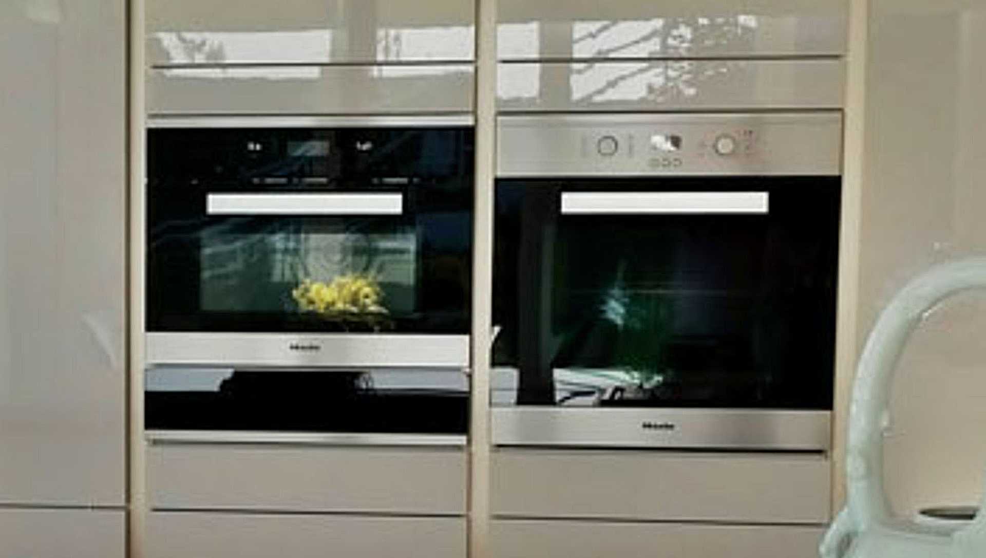 Built-in appliances in SieMatic's triangle design Kitchen.